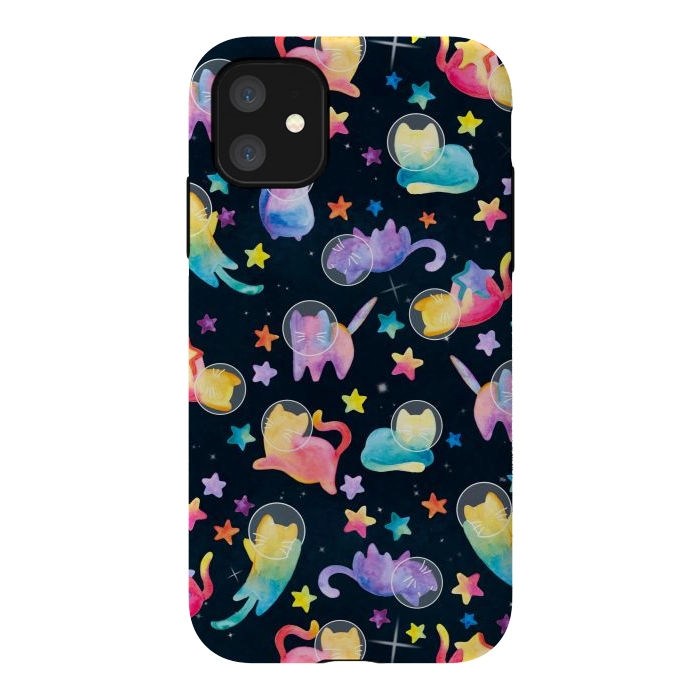 iPhone 11 StrongFit Luna Kitty by gingerlique
