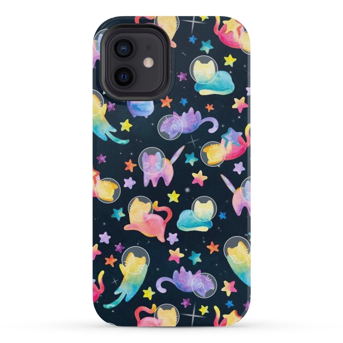 iPhone 12 mini StrongFit Luna Kitty by gingerlique