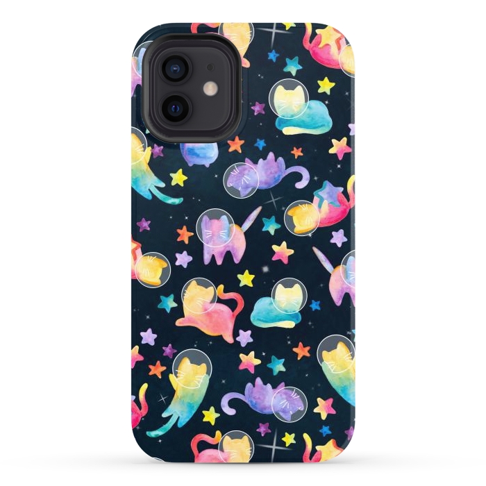 iPhone 12 StrongFit Luna Kitty by gingerlique