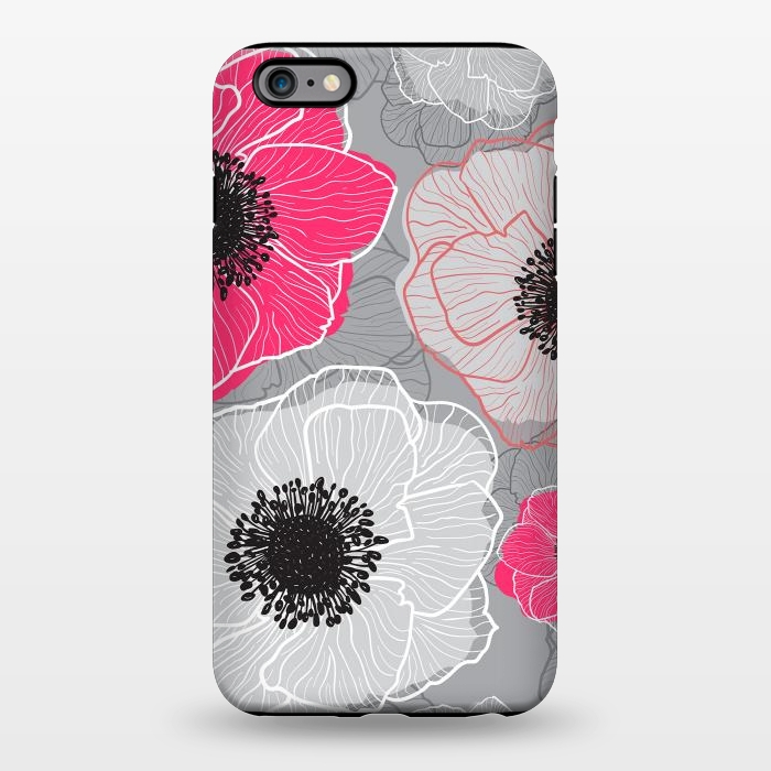 iPhone 6/6s plus StrongFit Colorful Anemones Wildflower G603 by Medusa GraphicArt