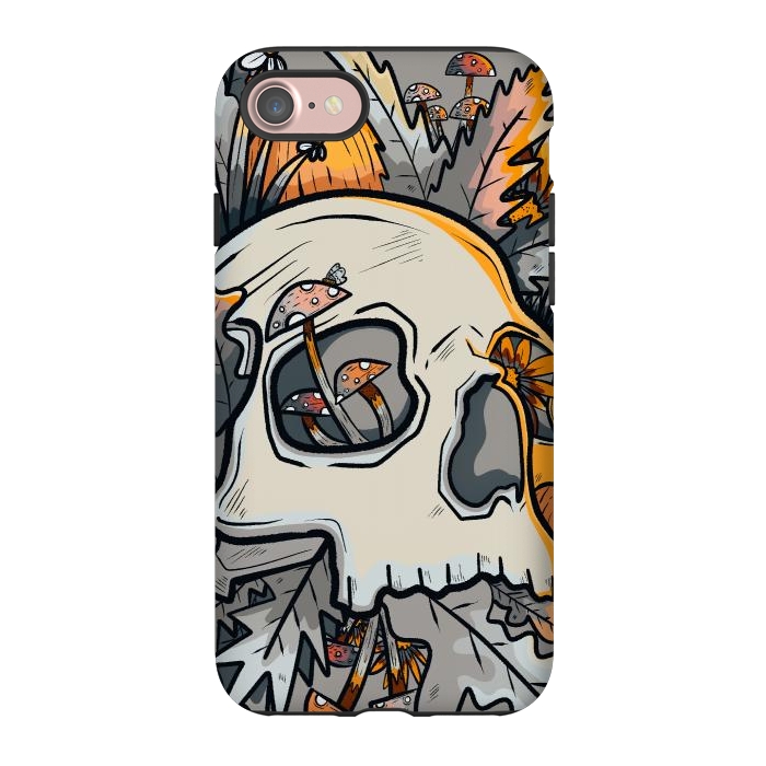 iPhone 7 StrongFit The mushrooms and skull by Steve Wade (Swade)