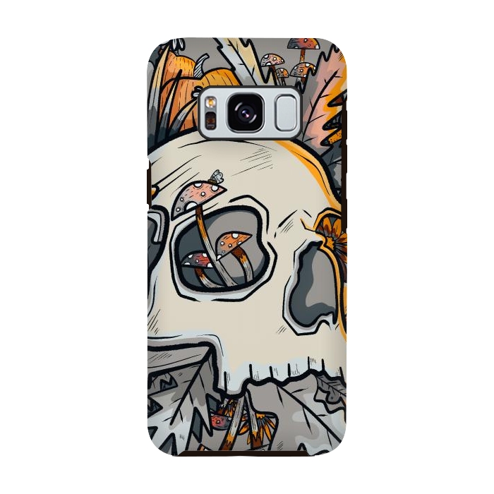 Galaxy S8 StrongFit The mushrooms and skull by Steve Wade (Swade)