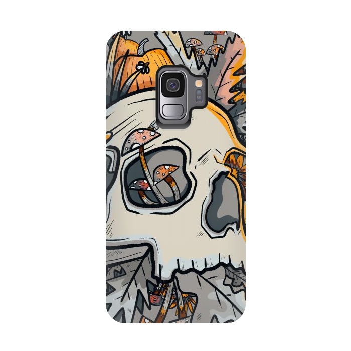 Galaxy S9 StrongFit The mushrooms and skull by Steve Wade (Swade)