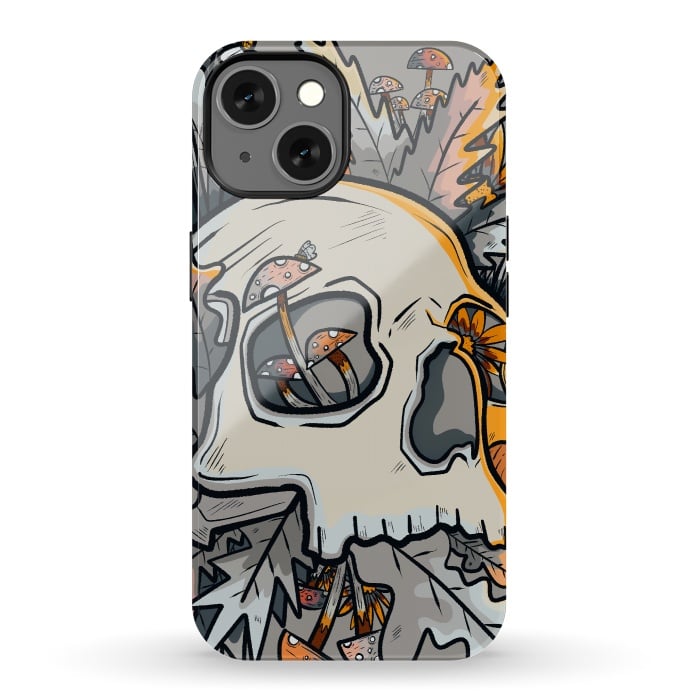 iPhone 13 StrongFit The mushrooms and skull by Steve Wade (Swade)
