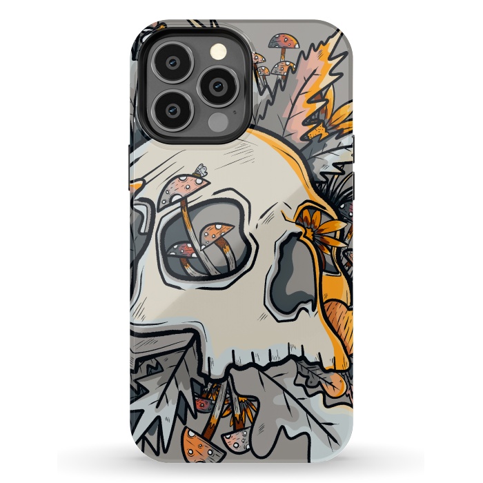 iPhone 13 Pro Max StrongFit The mushrooms and skull by Steve Wade (Swade)