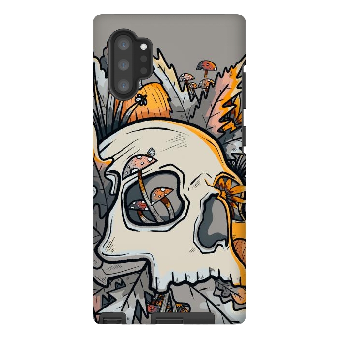 Galaxy Note 10 plus StrongFit The mushrooms and skull by Steve Wade (Swade)