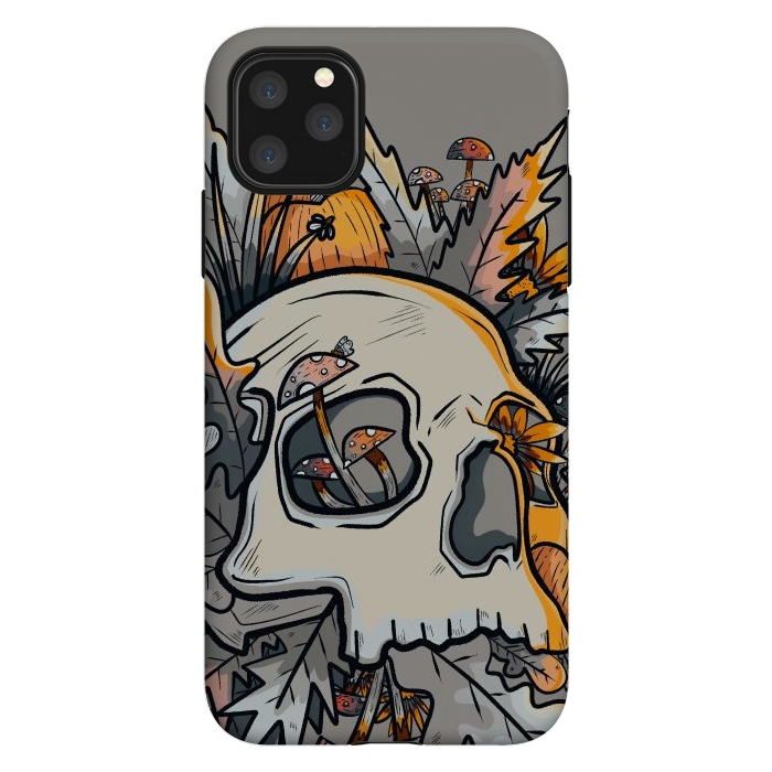 iPhone 11 Pro Max StrongFit The mushrooms and skull by Steve Wade (Swade)