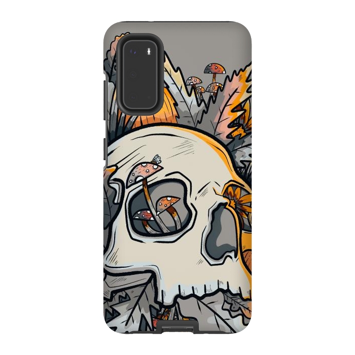 Galaxy S20 StrongFit The mushrooms and skull by Steve Wade (Swade)