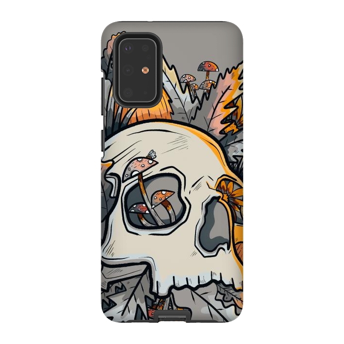 Galaxy S20 Plus StrongFit The mushrooms and skull by Steve Wade (Swade)