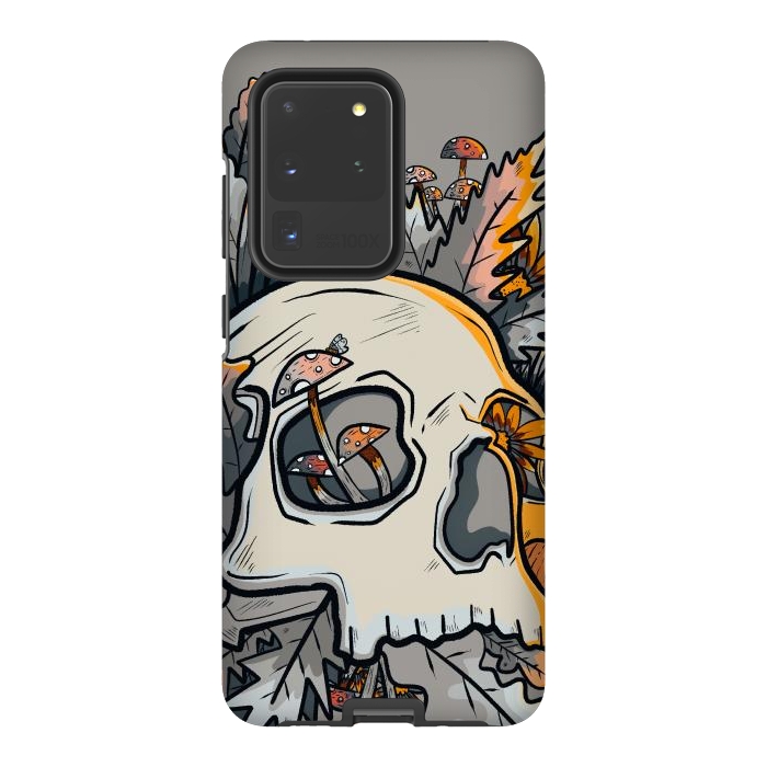 Galaxy S20 Ultra StrongFit The mushrooms and skull by Steve Wade (Swade)