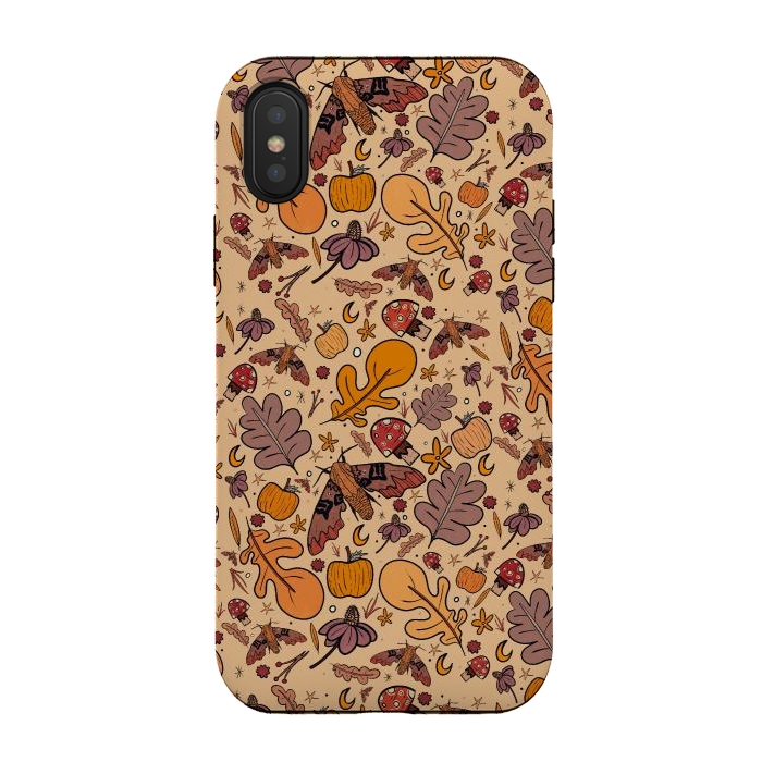 iPhone Xs / X StrongFit Autumnal pattern by Steve Wade (Swade)