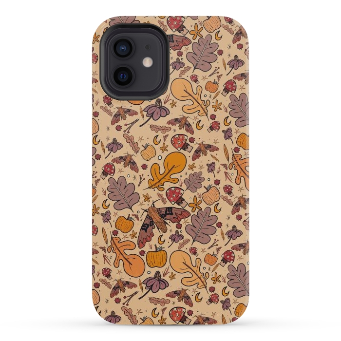 iPhone 12 mini StrongFit Autumnal pattern by Steve Wade (Swade)