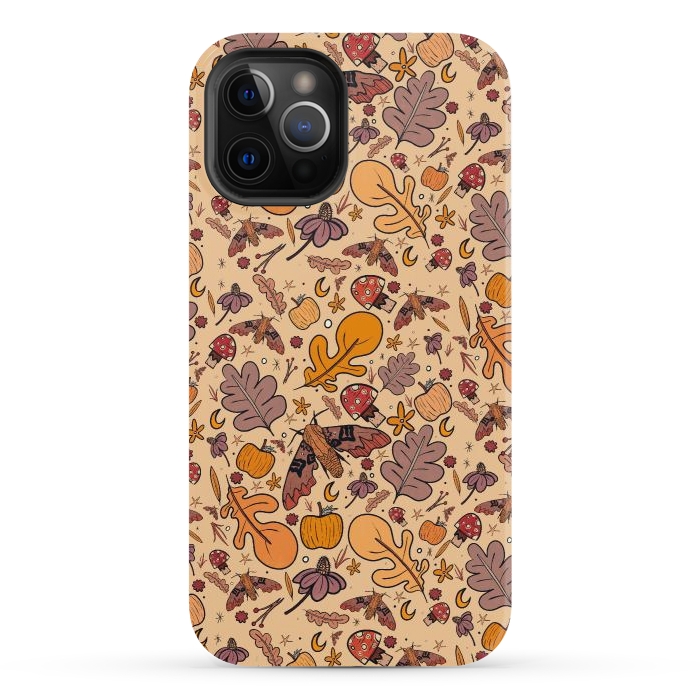 iPhone 12 Pro StrongFit Autumnal pattern by Steve Wade (Swade)