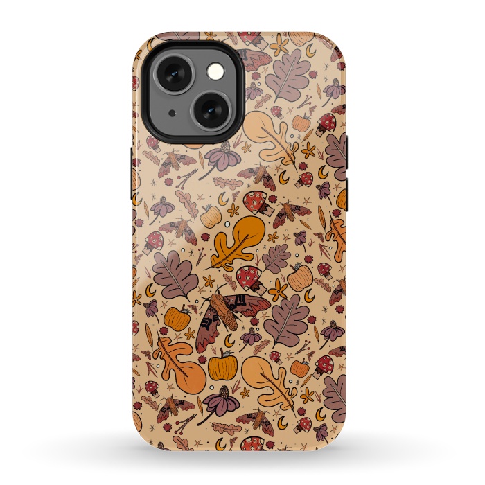 iPhone 13 mini StrongFit Autumnal pattern by Steve Wade (Swade)