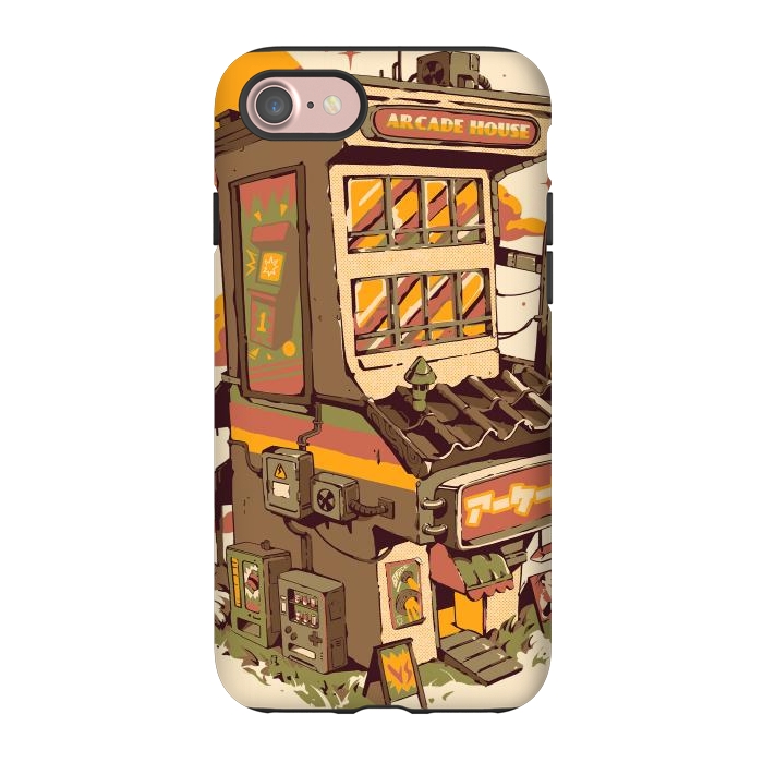 iPhone 7 StrongFit Arcade House by Ilustrata