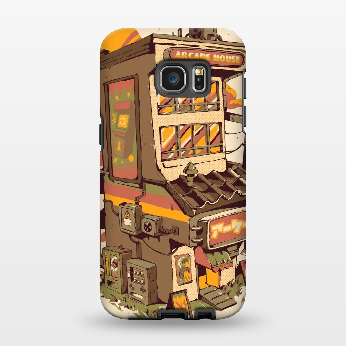 Galaxy S7 EDGE StrongFit Arcade House by Ilustrata