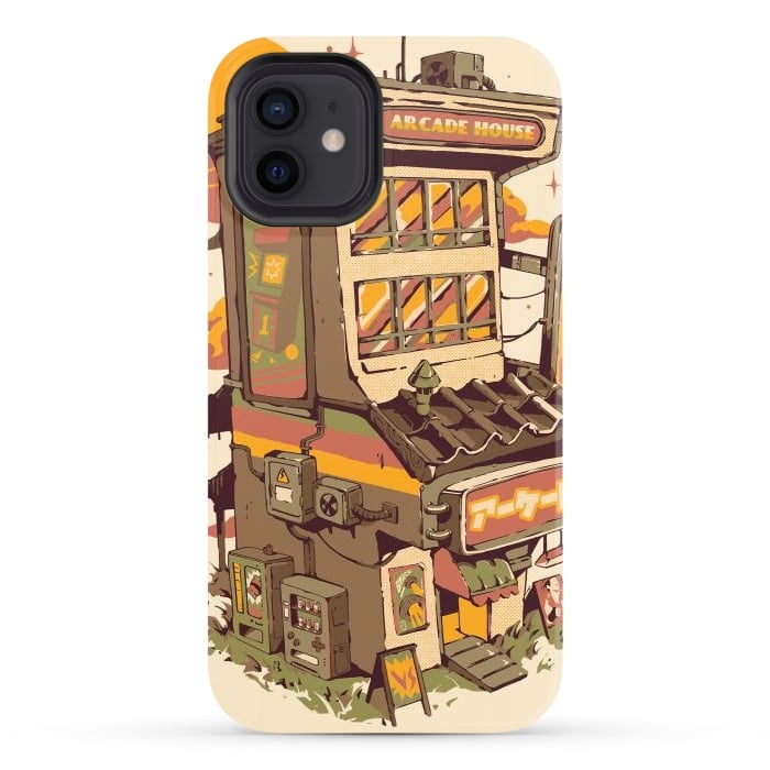 iPhone 12 StrongFit Arcade House por Ilustrata