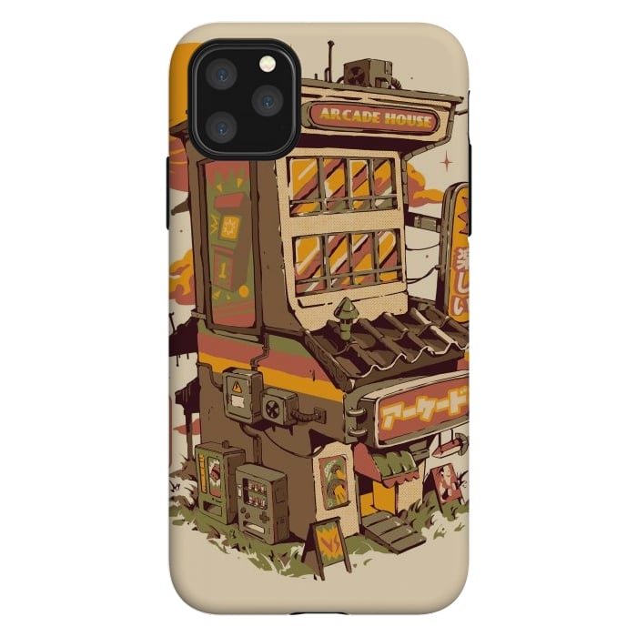 iPhone 11 Pro Max StrongFit Arcade House by Ilustrata