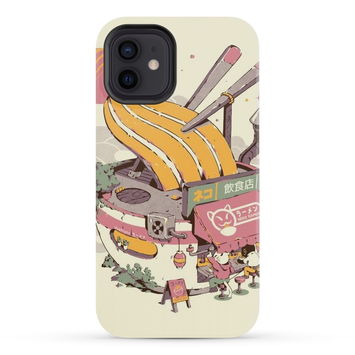 iPhone 12 mini StrongFit Ramen Bowl Restaurant by Ilustrata