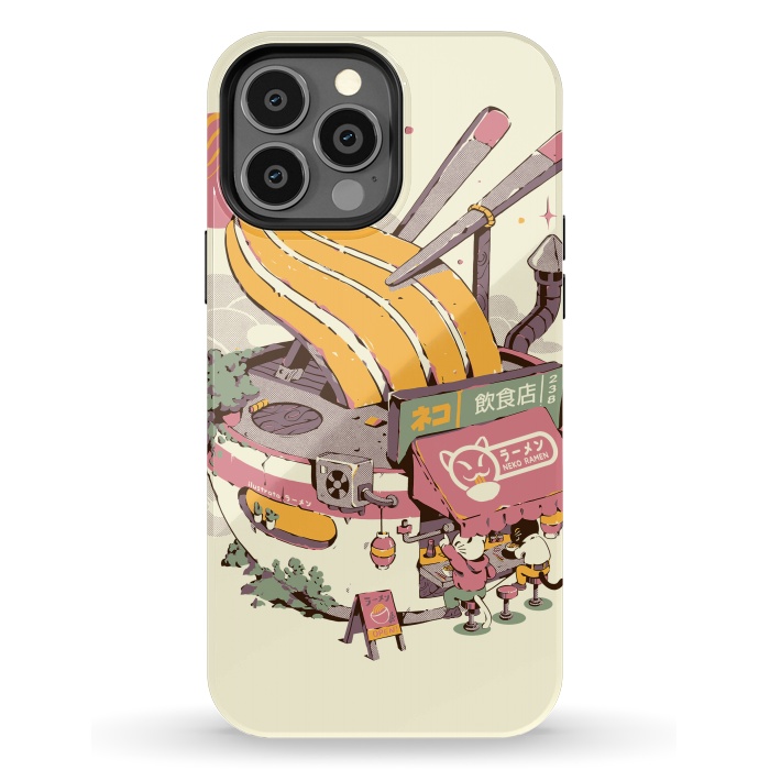 iPhone 13 Pro Max StrongFit Ramen Bowl Restaurant by Ilustrata