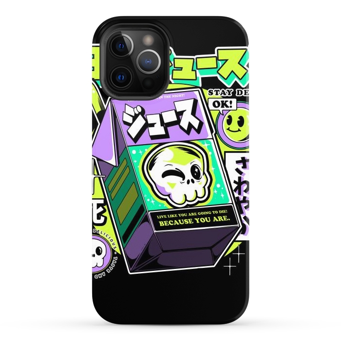 iPhone 12 Pro Max StrongFit Japanese Juice by Ilustrata