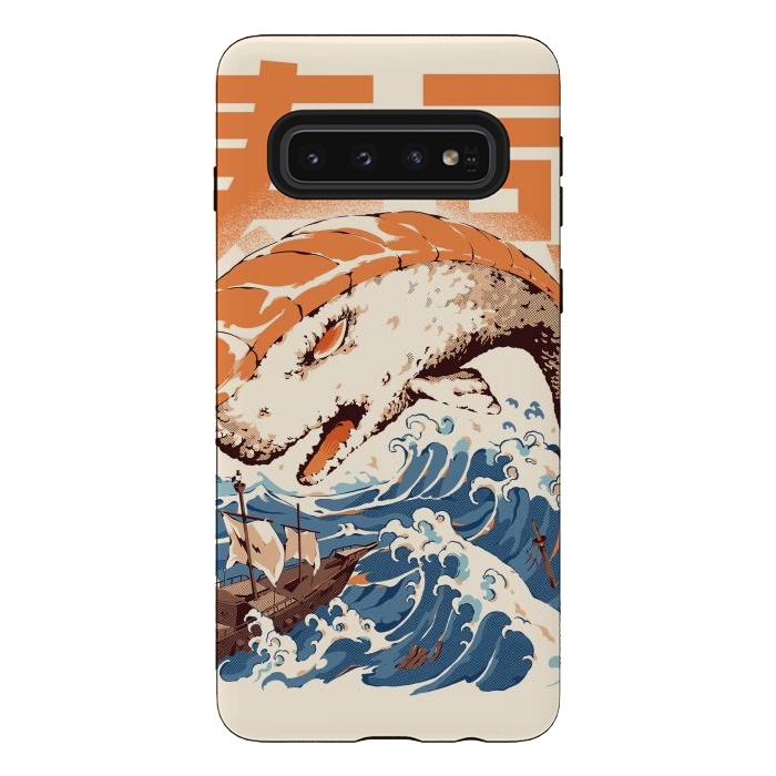 Galaxy S10 StrongFit Moby Sushi by Ilustrata