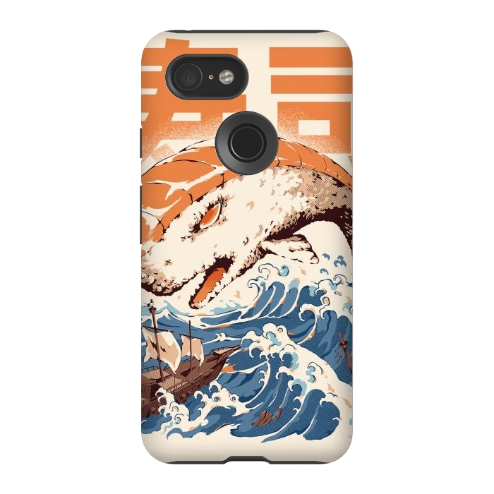 Pixel 3 StrongFit Moby Sushi by Ilustrata
