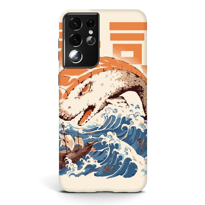 Galaxy S21 ultra StrongFit Moby Sushi by Ilustrata