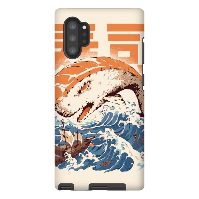 Galaxy Note 10 plus StrongFit Moby Sushi by Ilustrata
