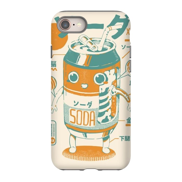 iPhone 8 StrongFit Soda Can X-Ray by Ilustrata