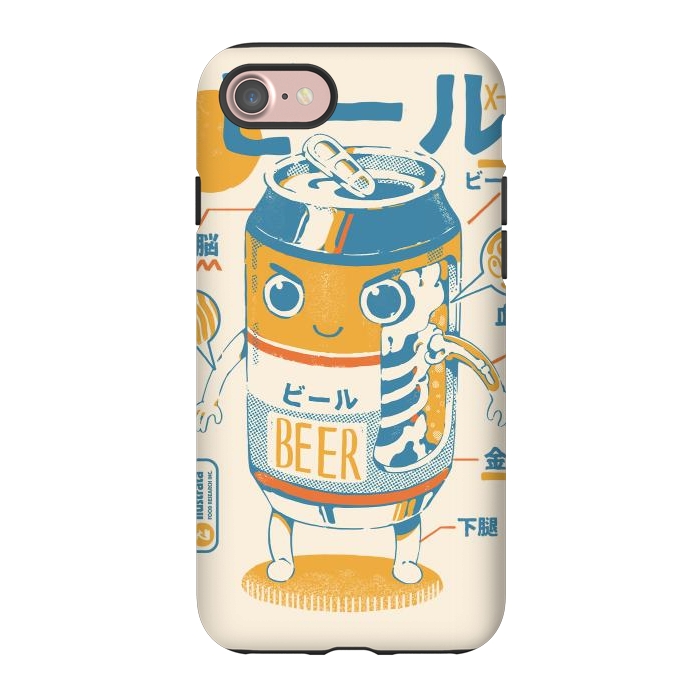 iPhone 7 StrongFit Beer Can X-Ray by Ilustrata