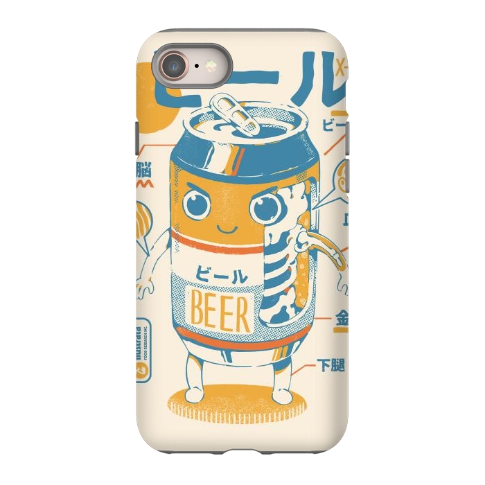 iPhone 8 StrongFit Beer Can X-Ray by Ilustrata