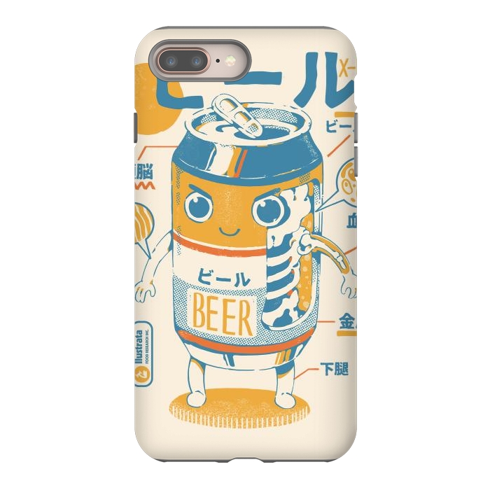 iPhone 8 plus StrongFit Beer Can X-Ray by Ilustrata