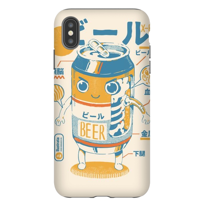 iPhone Xs Max StrongFit Beer Can X-Ray by Ilustrata