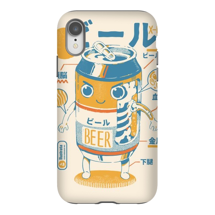 iPhone Xr StrongFit Beer Can X-Ray by Ilustrata