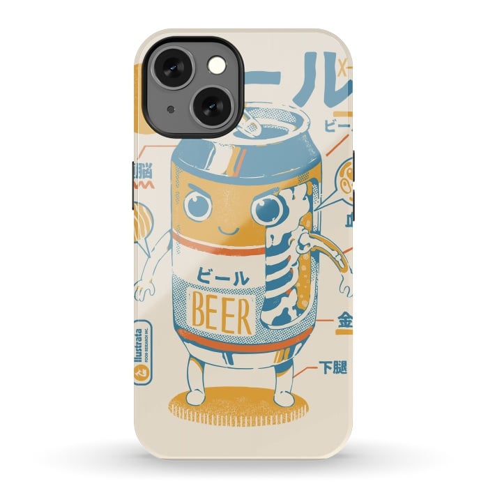 iPhone 13 StrongFit Beer Can X-Ray by Ilustrata