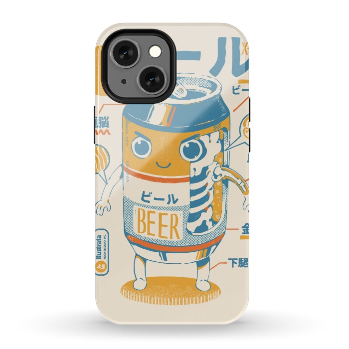 iPhone 13 mini StrongFit Beer Can X-Ray by Ilustrata