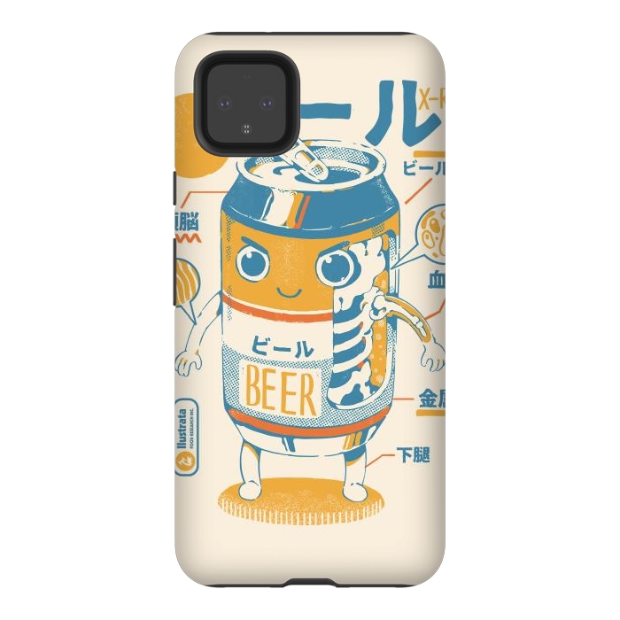 Pixel 4XL StrongFit Beer Can X-Ray by Ilustrata