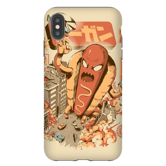 iPhone Xs Max StrongFit Great Hot Dog by Ilustrata