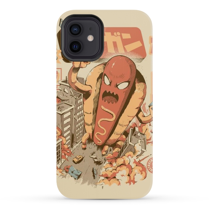 iPhone 12 mini StrongFit Great Hot Dog by Ilustrata