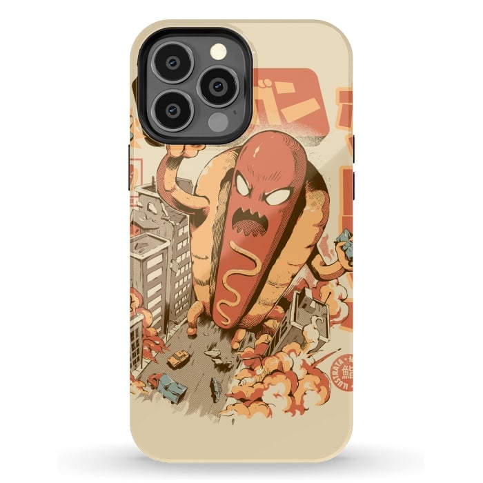 iPhone 13 Pro Max StrongFit Great Hot Dog by Ilustrata