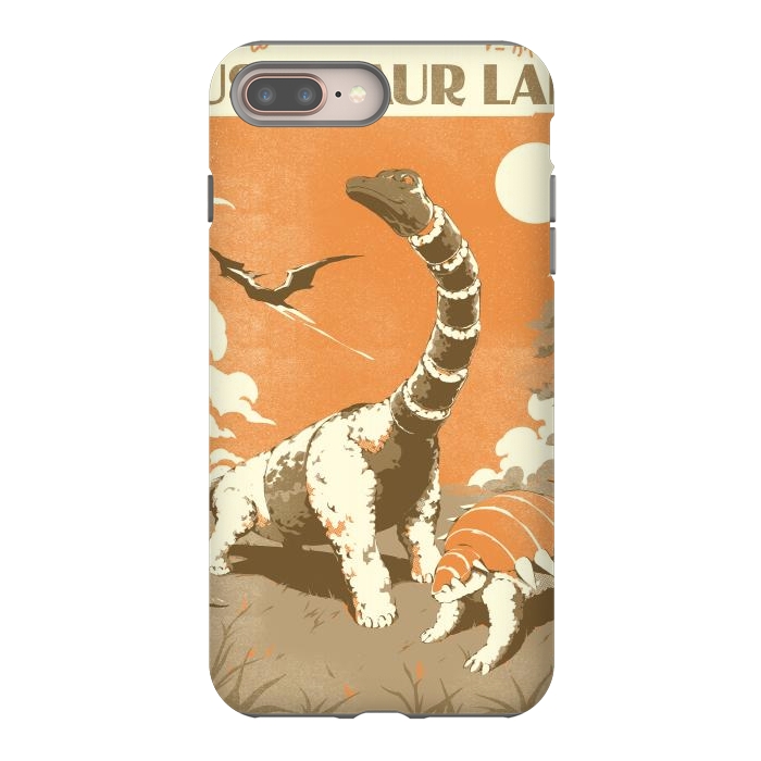 iPhone 7 plus StrongFit Sushisaur Land by Ilustrata