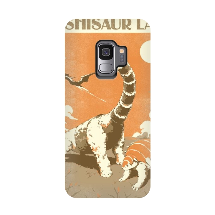 Galaxy S9 StrongFit Sushisaur Land by Ilustrata