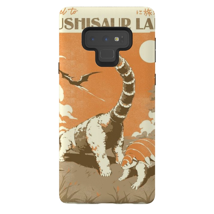 Galaxy Note 9 StrongFit Sushisaur Land by Ilustrata