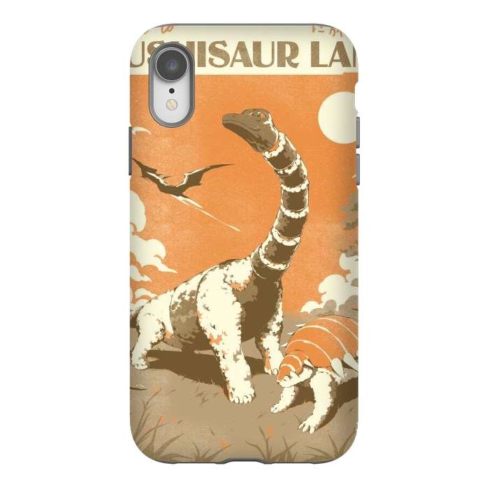 iPhone Xr StrongFit Sushisaur Land by Ilustrata