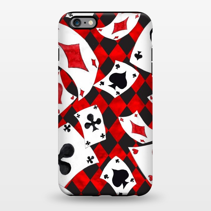 iPhone 6/6s plus StrongFit alice-playing cards by haroulita