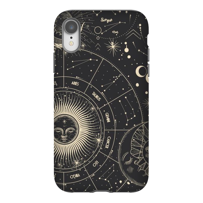 iPhone Xr StrongFit celestial moon and sun by haroulita