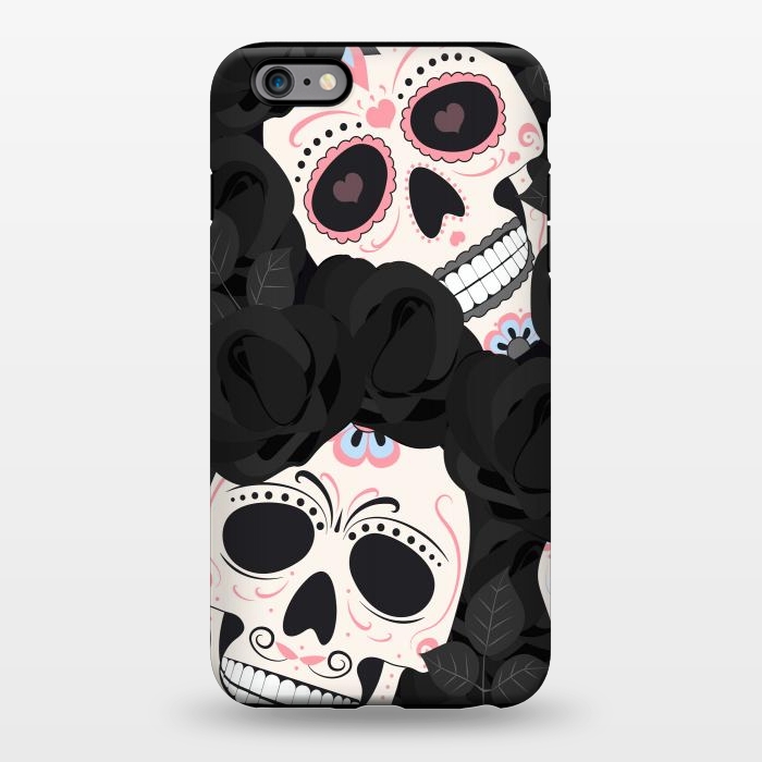 iPhone 6/6s plus StrongFit black white sugar skull by haroulita