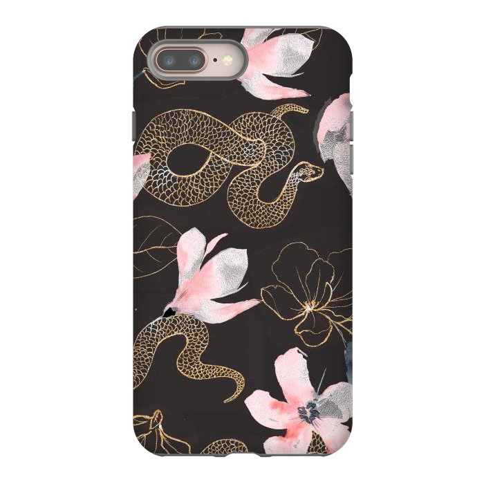 iPhone 7 plus StrongFit gold snake by haroulita