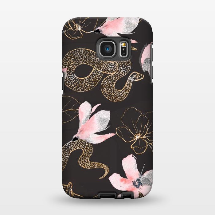 Galaxy S7 EDGE StrongFit gold snake by haroulita